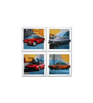 BMW Classic billeder - sæt med 4 stk